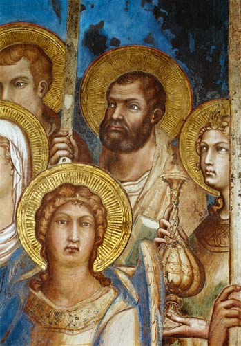 Maesta, detail of the saints von Simone Martini