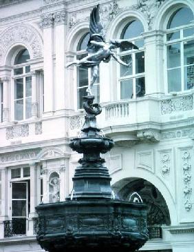 Eros (The Angel of Christian Charity), at Piccadilly Circus, London 1893  (3 v