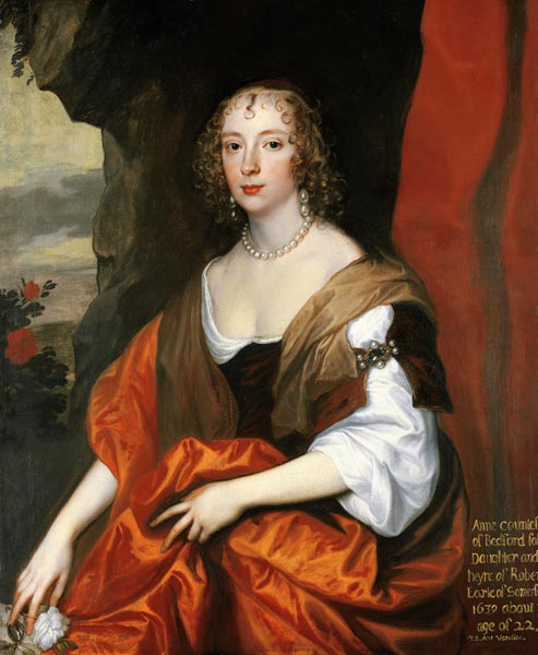 Anne Carr, Countess of Bedford, aged 22 von Sir Anthonis van Dyck