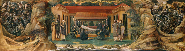 Der Schlaf von König Arthur in Avalon von Sir Edward Burne-Jones