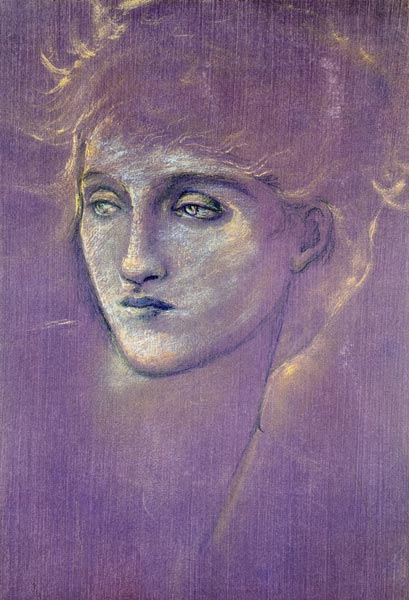 Head of a Woman von Sir Edward Burne-Jones