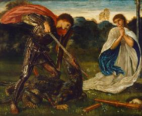 Der Heilige Georg tötet den Drachen Vi. 1866