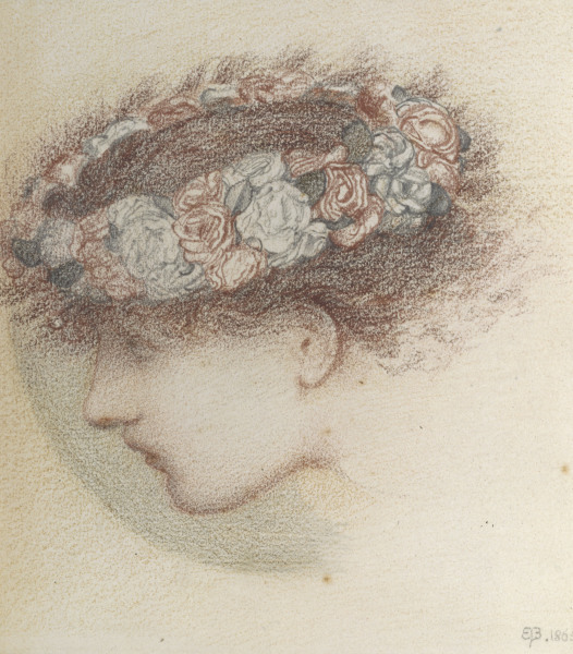 Kopfstudie für Amor von Sir Edward Burne-Jones