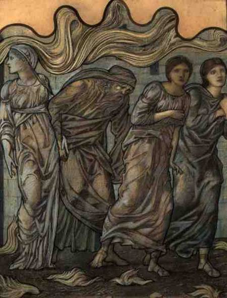Lot and his Daughters, 1874 (w/c, chalk and von Sir Edward Burne-Jones