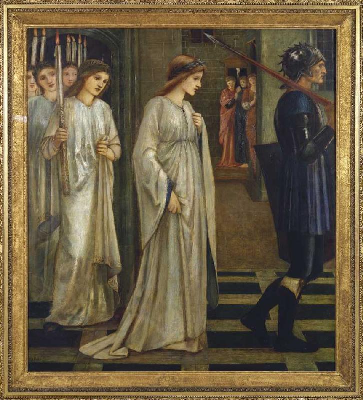 Prinzessin Sabra wird zum Drachen geführt von Sir Edward Burne-Jones