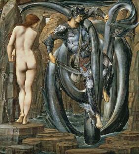 The Doom Fulfilled (Perseus Slaying the Sea Serpent) c.1876 (gouache on paper) 17th