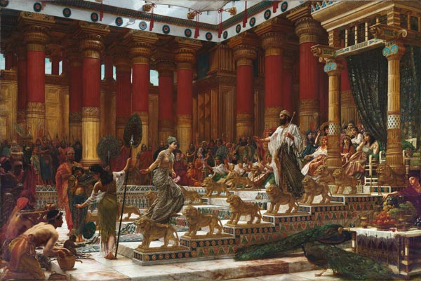 The visit of the Queen of Sheba to King of Salomon (Besuch der Königin von Saba bei Salomon) von Sir Edward John Poynter
