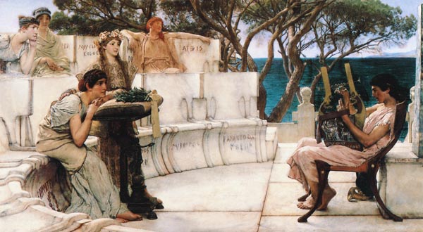 Sappho und Alcaeus von Sir Lawrence Alma-Tadema