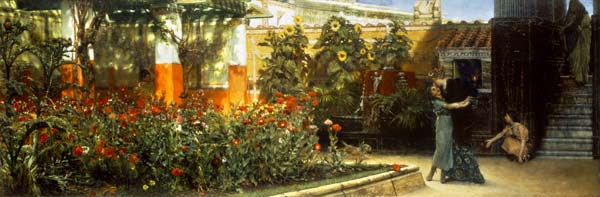A Roman Garden von Sir Lawrence Alma-Tadema