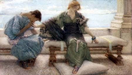 Ask me no more....for at a touch I yield von Sir Lawrence Alma-Tadema