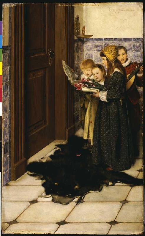 Die Carol-Sänger von Sir Lawrence Alma-Tadema