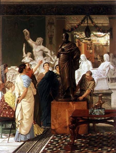 Dealer in Statues von Sir Lawrence Alma-Tadema