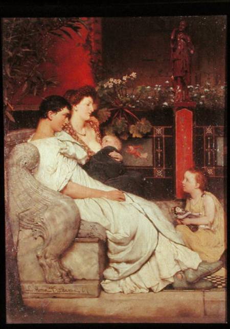 A Roman Family von Sir Lawrence Alma-Tadema
