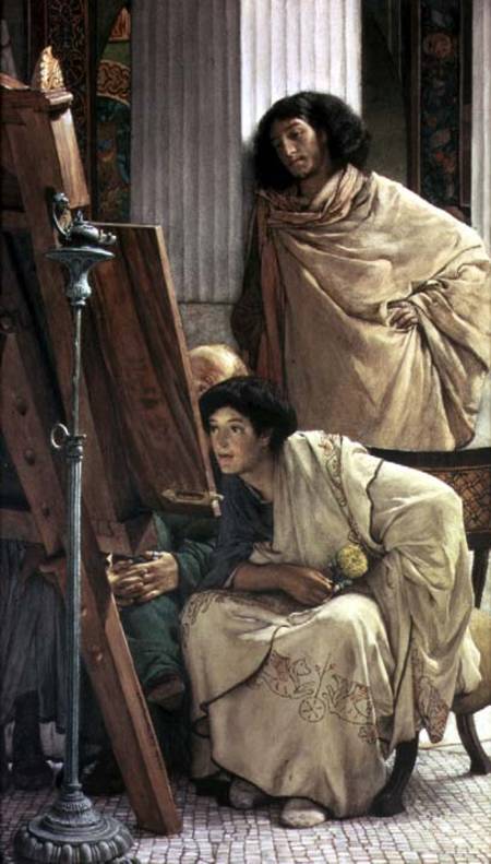 A Visit to the Studio von Sir Lawrence Alma-Tadema