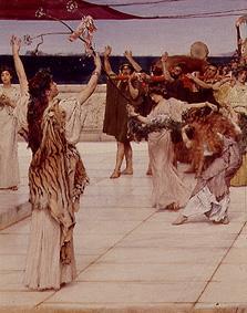 Weihe zur Bacchuspriesterin (Ausschnitt) von Sir Lawrence Alma-Tadema