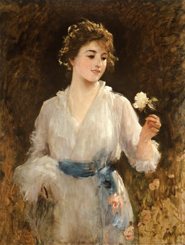 Die gelbe Rose von Sir Samuel Luke Fildes