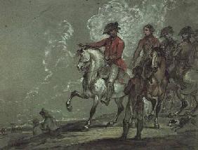 King George III reviewing the 10th Dragoons