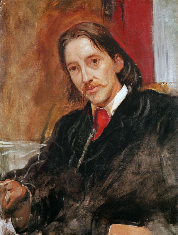 Portrait of Robert Louis Stevenson (1850-1894) von Sir William Blake Richmond