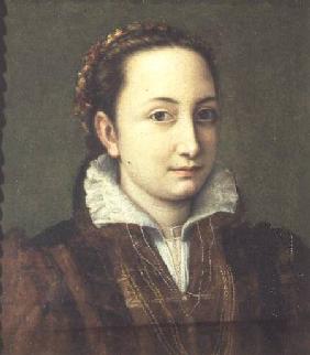 Self portrait, attired as maid-of-honour to the Queen of Spain 1559