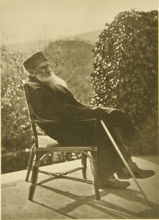 Lew Tolstoi auf dem Weg der Besserung in Haspra auf der Krim von Sophia Andreevna Tolstaya