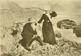 Lew Tolstoi und Sofia Andrejewna am Schwarzen Meer auf der Krim 1902