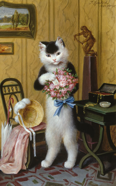 Der Blumenstrauß der Katze von Sophie Sperlich