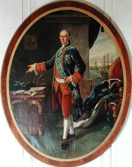 Portrait of Caballero Teodoro de Croix (1730-92) Viceroy of Peru and Chile von Spanish School