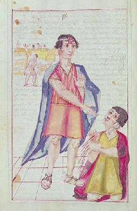 Illustration of a Quipu, from ''Historia y Genealogia Real de los Reyes Incas del Peru, de sus hecho