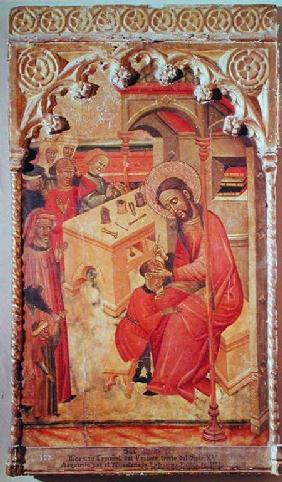 St. Luke Operating on a Man's Head c.1400-30