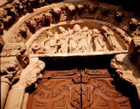 Tympanum of west portal of Sta Maria del Azogue 1346-1447