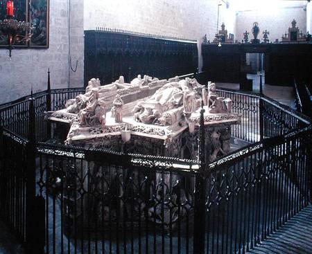 Tomb of Juan II of Castille (1405-54) and Isabel of Portugal von Spanish School