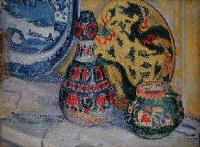 Still life with Oriental figures 1913