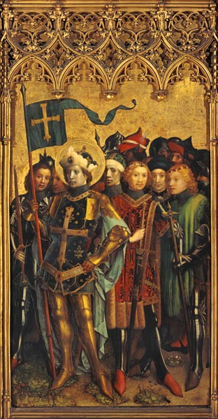 Dreikönigsaltar im Dom zu Köln: Der hl. Gereon mit Gefährten von Stephan Lochner