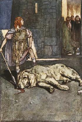 Cuchalain tötet den Hund von Culain 1904