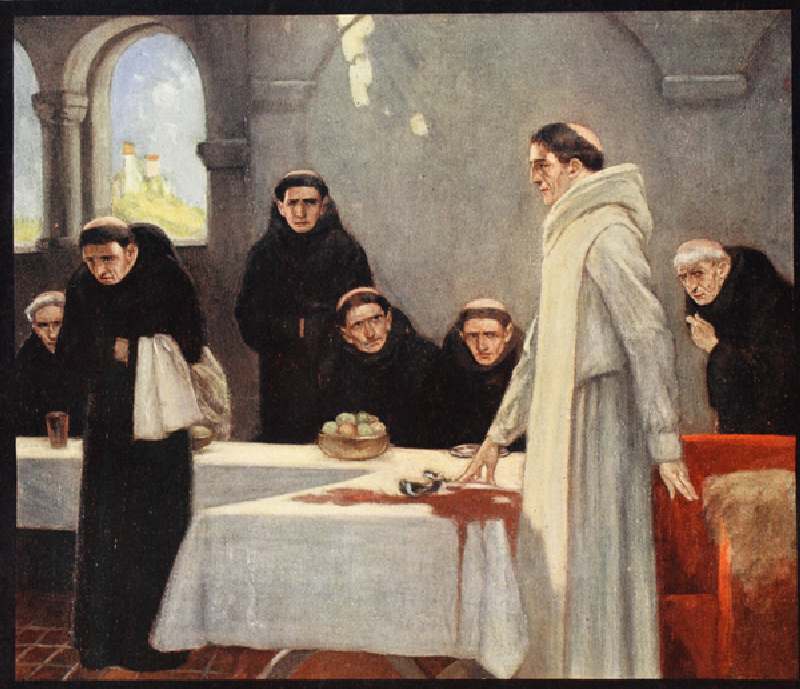 Der heilige Benedikt und die Mönche von Stephen Reid