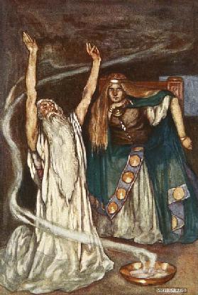 Königin Maeve und der Druide 1904