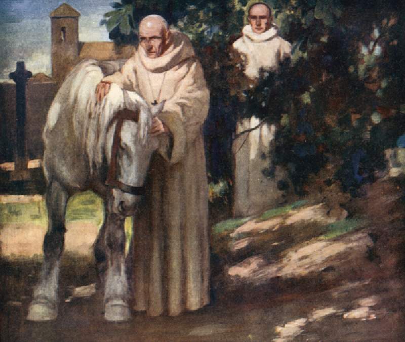Saint Columba und das weiße Pferd von Stephen Reid