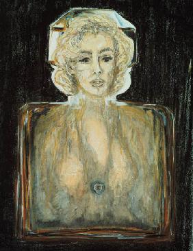 Marilyn in Chanel, 1996 (pastel, pencil and charcoal on paper) 