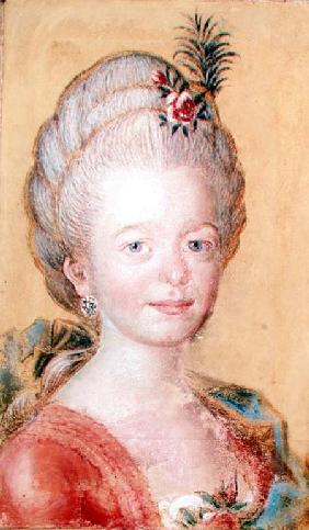 Portrait of the daughter of Carl Linnaeus (1707-78)