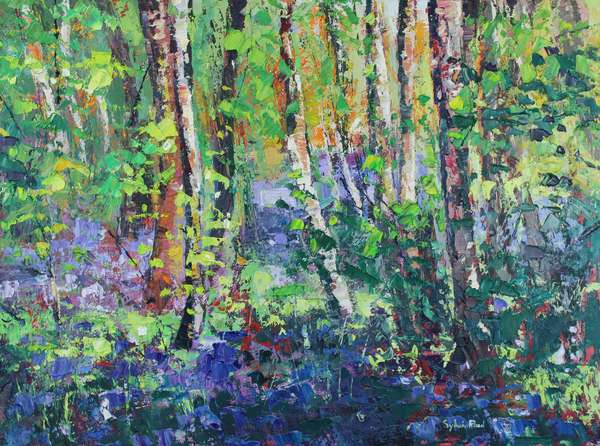 Bluebells and Dancing Leaves von Sylvia  Paul