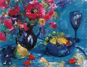 Still Life with Blue Glass 1999