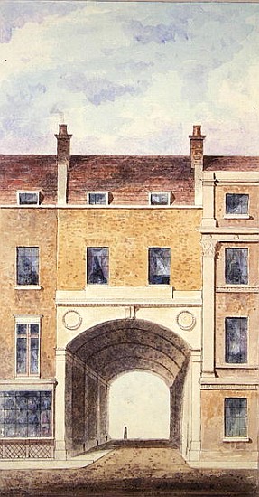 The Improved Entrance to Scotland Yard von T. Chawner