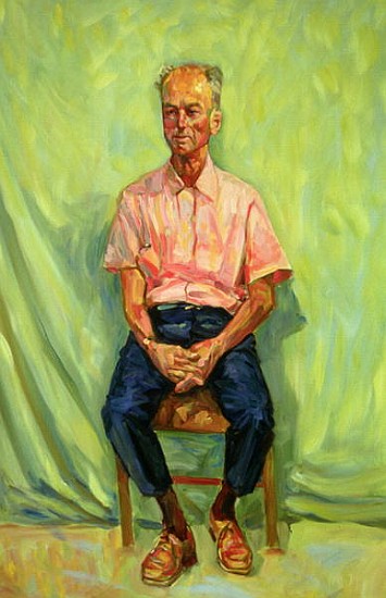 Portrait of an Old Man, 1987 (oil on canvas)  von Ted  Blackall
