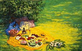 Golden Picnic, 1986 (oil on canvas) 