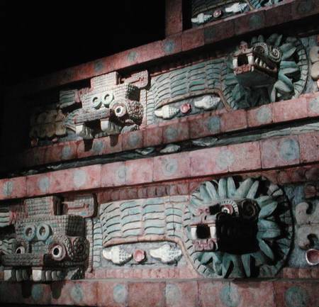 Reproduction of the Temple of Quetzalcoatl von Teotihuacan