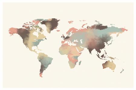 Weltkartenfarbe