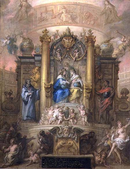 Alliance of France and Spain Allegory of the Peace of the Pyrenees in 1659 von Theodoor Thulden
