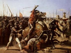 Duke of Friedland (1583-1634) at The Charge of Wallenstein 1839