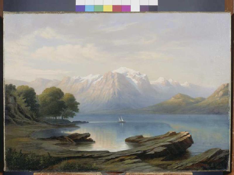 Am Genfer See von Theodor Presuhn d.Ä.