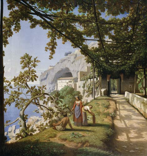 View of Capri von Theodore Caruelle d' Aligny